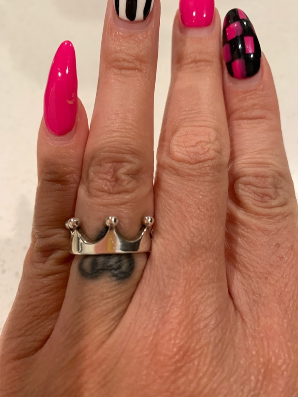 James Avery Silver Princess Crown Ring with Polished Finish